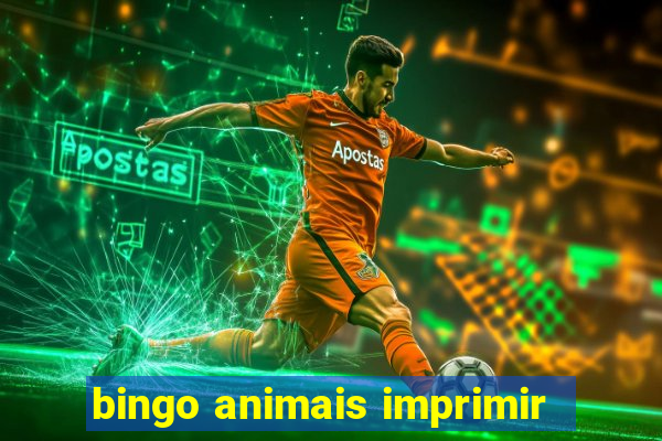 bingo animais imprimir